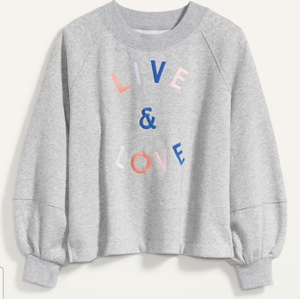 CUTE BALLON SLEEVE SWEATER
